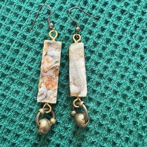 Natural stone earrings